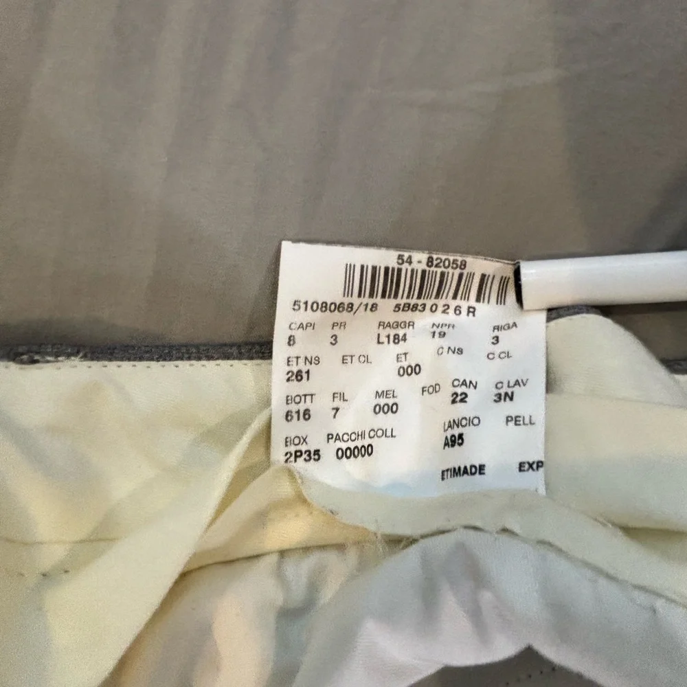Vintage Polo Ralph Lauren Dress Pants Made In Italy Men’s 34x27 Gray Wool‎
